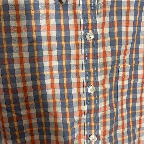 L.L. BEAN Women Button Down 3/4 sleeve Plaid Top | size medium - Picture 3 of 10